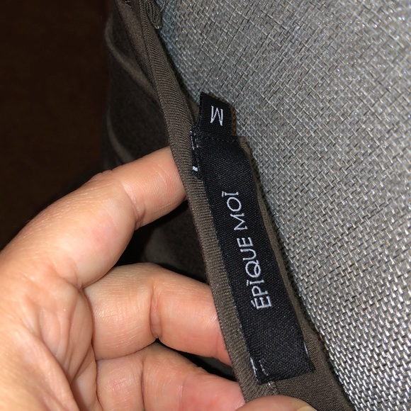 NWOT army green spaghetti strap shirt - Picture 3 of 3